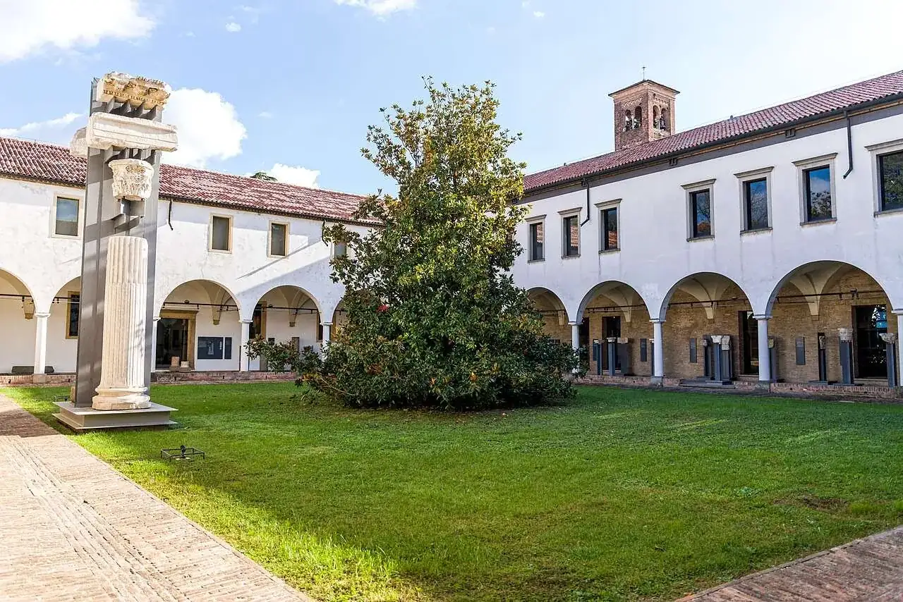 The Eremitani museum cloister, which the same ticket covers